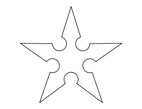 Throwing Star Template